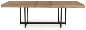 Tomtyn - Rectangular Dining Room Extension Table - Light Brown