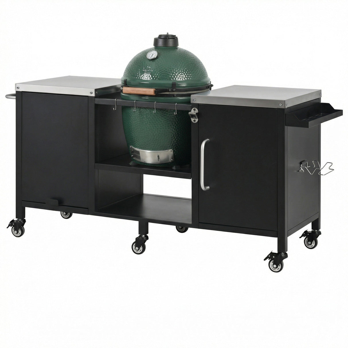 K&K 72.4' Large Grill Table for Big Green Egg