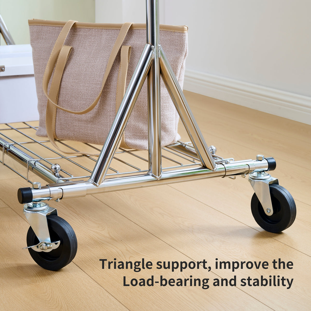 Heavy Duty Rolling Clothes Rack