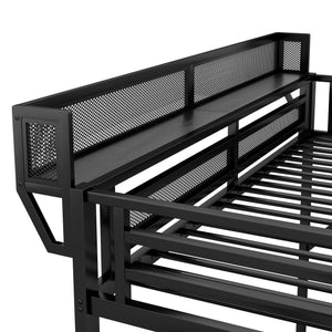 Loft Bed With Storage Shelves, Wardrobe