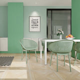 2 Piece Durable Single Chair With Hollow Out Design