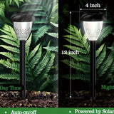 10-Pack Solar Pathway Lights – Bright White LED, Auto On/Off, Mandala Pattern Moktan Sabai