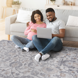 NAAR MARFI Collection Oriental Non-Shedding and Stain Resistant Area Rug