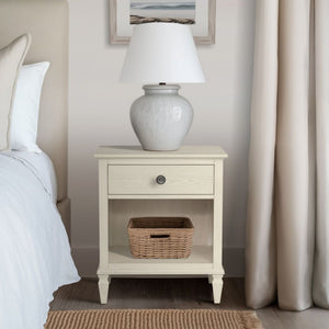 Victoria Nightstand with Open Storage - French Design - Multiple Colors