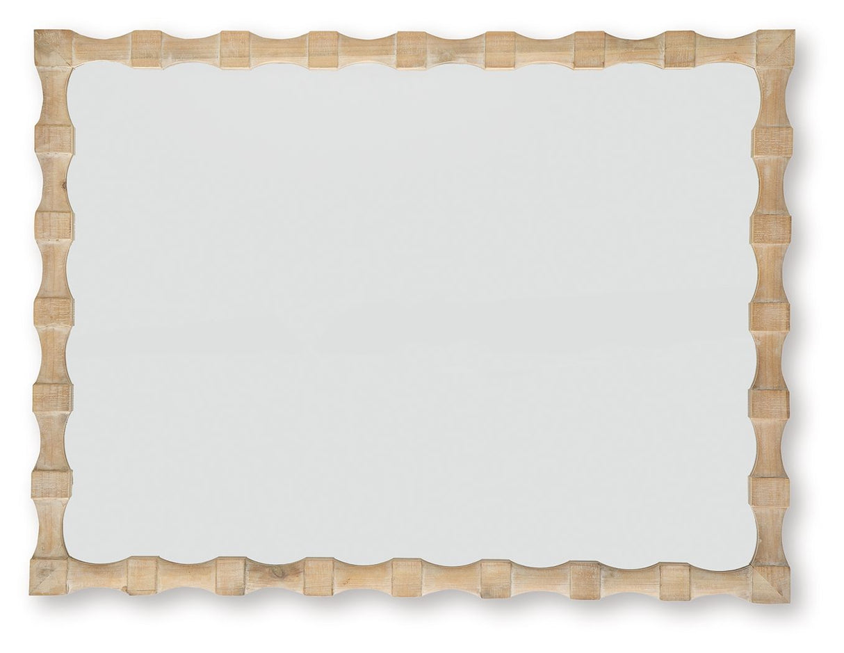 Acelmore - Accent Mirror - Light Brown