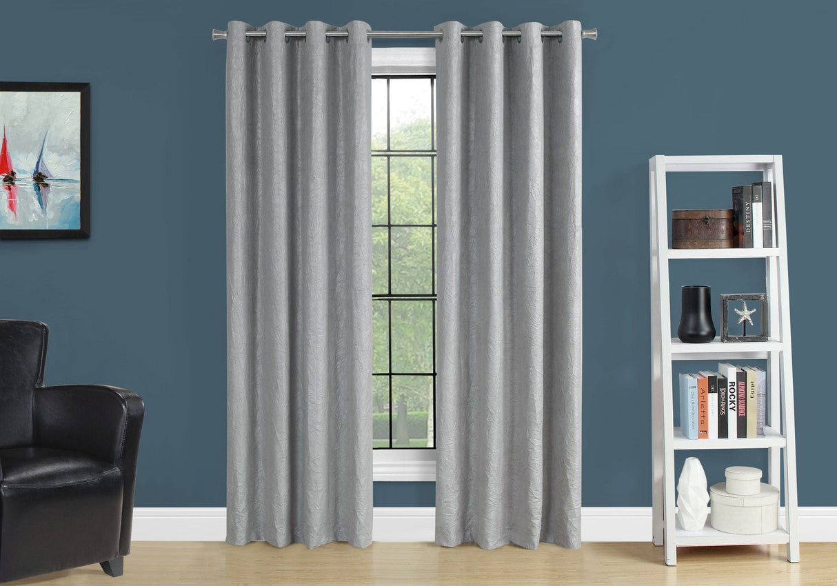 2 Pieces Set Curtain Panel Room Darkening Grommet