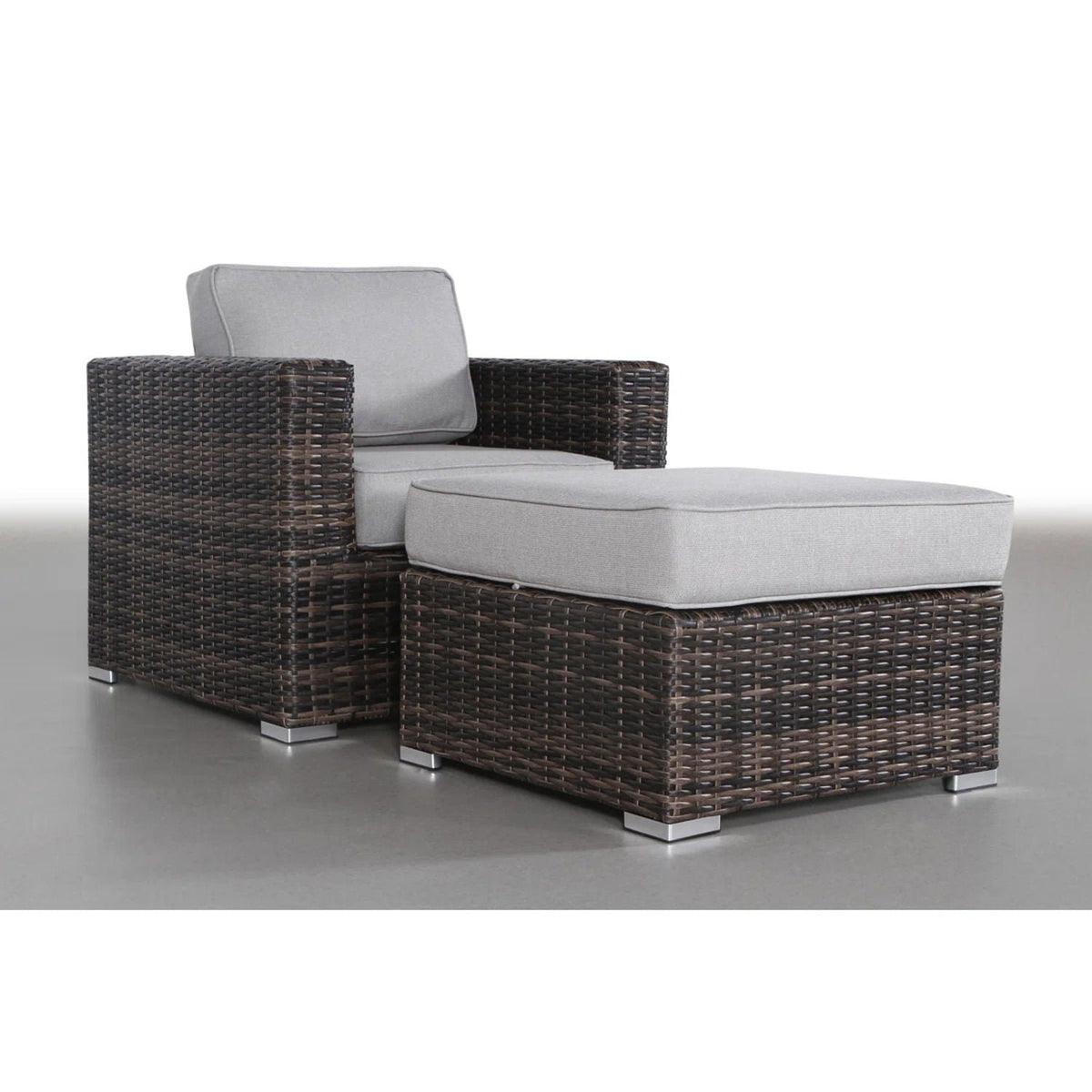 Outdoor Patio Chair Set For Patio With Foam Cushions