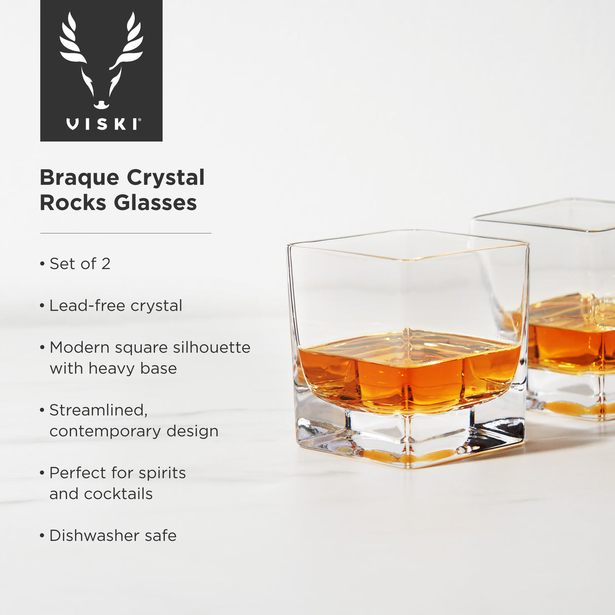 Braque crystal rocks glasses viski®