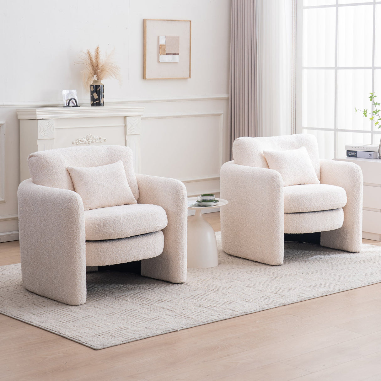 Rosewick Rounded Corner Cozy Modern Accent Chair