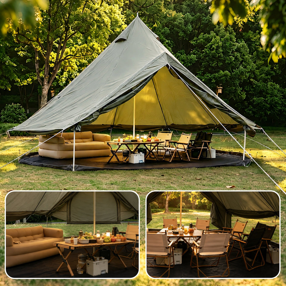 Oxford Bell Tent for Family Camping