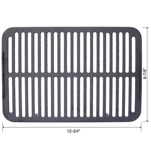 Oval Cast Iron Grill with Enamel Coating - Charcoal Tabletop Skillet