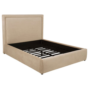 Lawson 54-inch Upholstered Queen Platform Bed Light Saddle