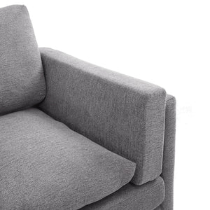 3 Seater Sofa With Dual Layer Seat Cushions