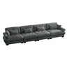 Oversized Modular Sectional Sofa with Deep Seat – Available in Dark Gray, Blue, or Beige