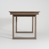 7-Piece HDPE Outdoor Dining Set for 6 – Antique Dark Oak