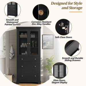 Modern Freestanding Tall Bathroom Cabinet