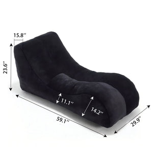 Bean Bag Sofa Chair with High Quality Sponge Filling - Fabric