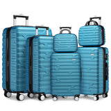 Luggage Sets 6 Piece Hardside Expandable Suitcases with Two Cosmetic Cases