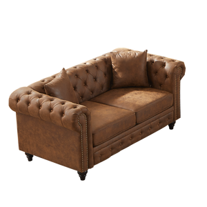 FX 63.5" Contemporary Design Chesterfield Sofa