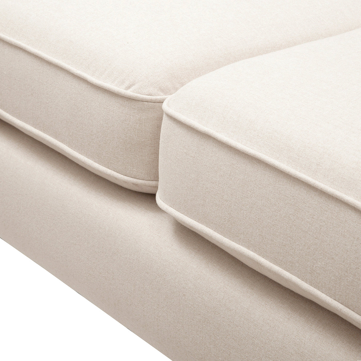 Jack 84' Modern Tuxedo Tufted Sofa, Sky Neutral Beige Polyester