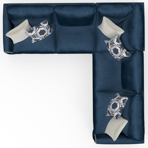 Jetson - Sectional With Comfort Coil Seat Cushions And Included Accent Pillows