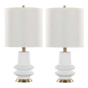 Lloyd 26' Contemporary Polyresin Table Lamp - Set of 2