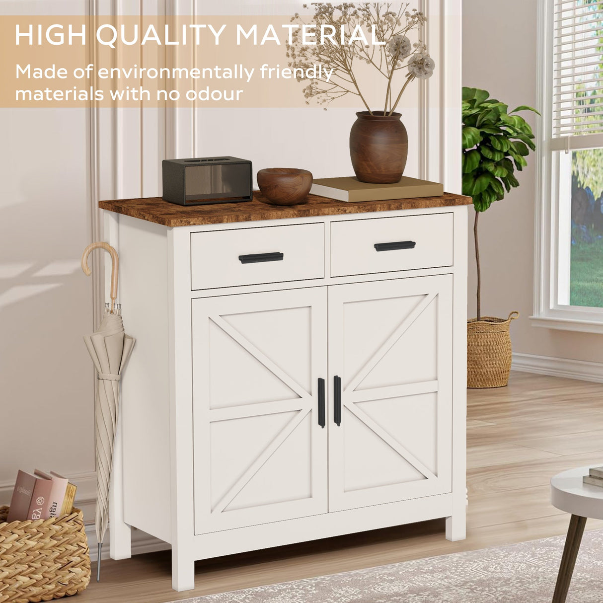 Modern Farmhouse Kitchen Storage Cabinet