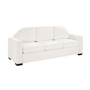 Modern 3 Seater Sofa With Curved Backrest