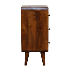 3 Drawer Mini Curved Chest