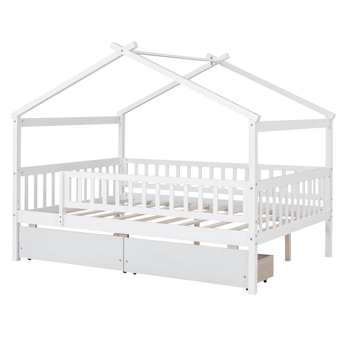 House Bed With 2 Drawers