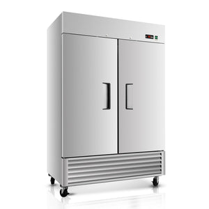 54" Commercial Freezer with 2 Solid Doors