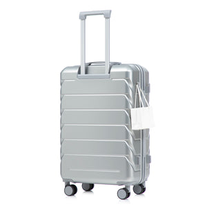 28 Inch ABS Hard Shell Large Travel Checked Luggage - Silver