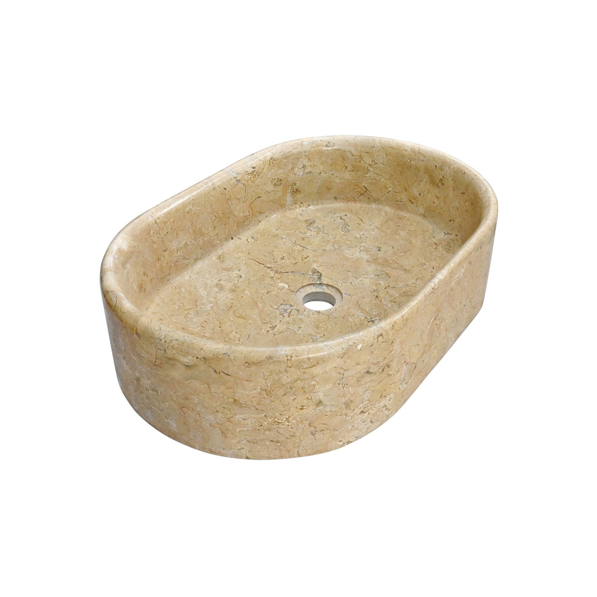 Bathroom Vessel Sink, Semi Polished Surface