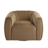 Modern Swivel Club Chair with Premium Velvet