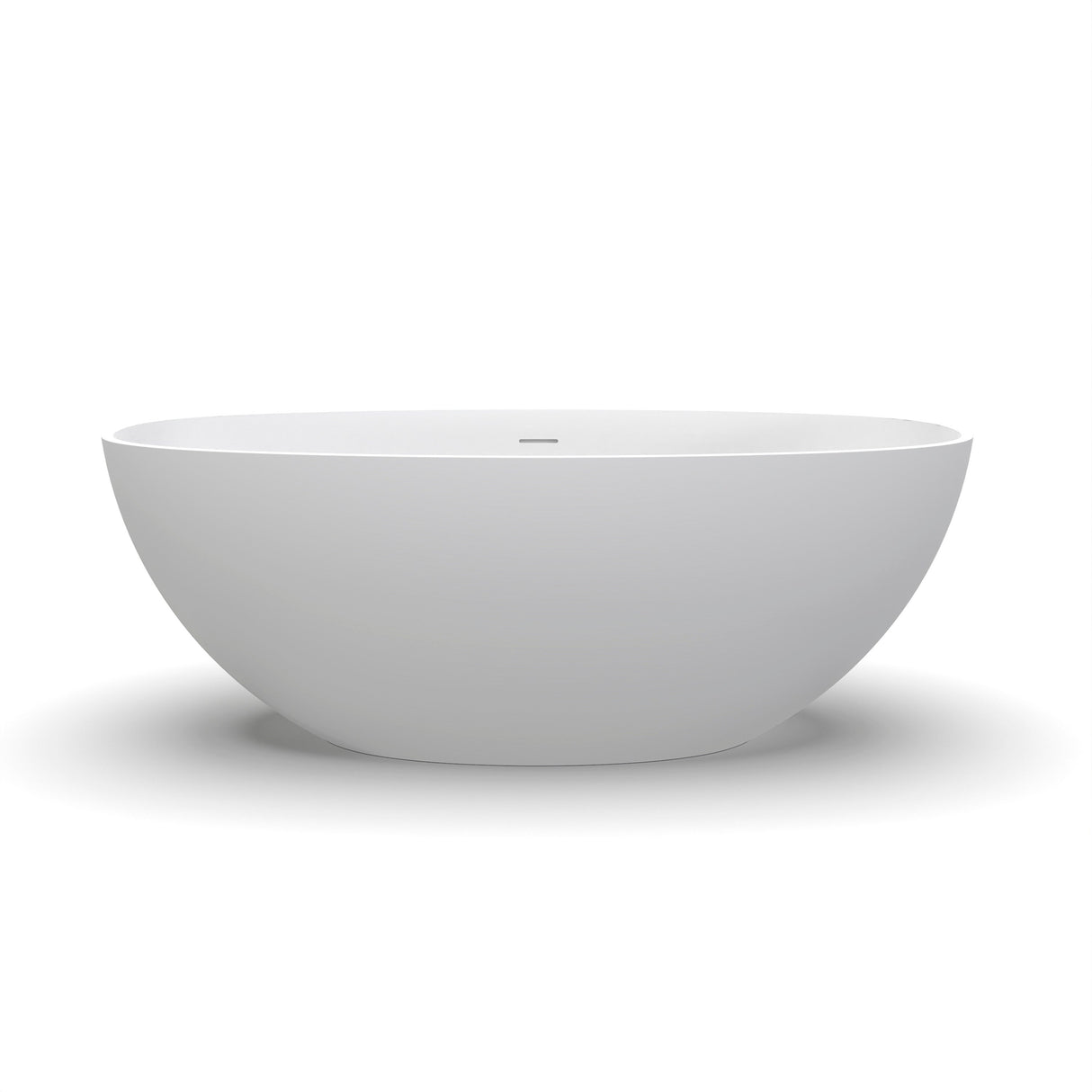 61 Inch Small Size Artificial Stone Solid Surface Freestanding Bathroom Bathtub