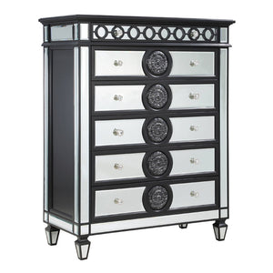 Varian II - Chest - Mirrored, Black & Sliver