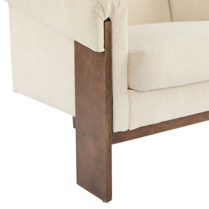 Sierra - Vintage Modern Accent Chair With Deep Cushions And Wide Armrests