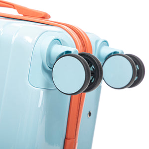 2 Pc PC Spinner Wheel Luggage Set with Gradient Color and Lock