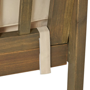 Patio Set Outdoor Acacia Wood Furniture Sets - Modern Club Chair Conversation Sets with Patio Dining Table
