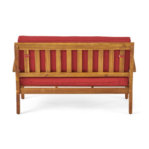Outdoor Chat Set With Coffee Table And Loveseat