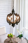 Farmhouse 6-Light Wood Chandelier Pendant Light Fixture