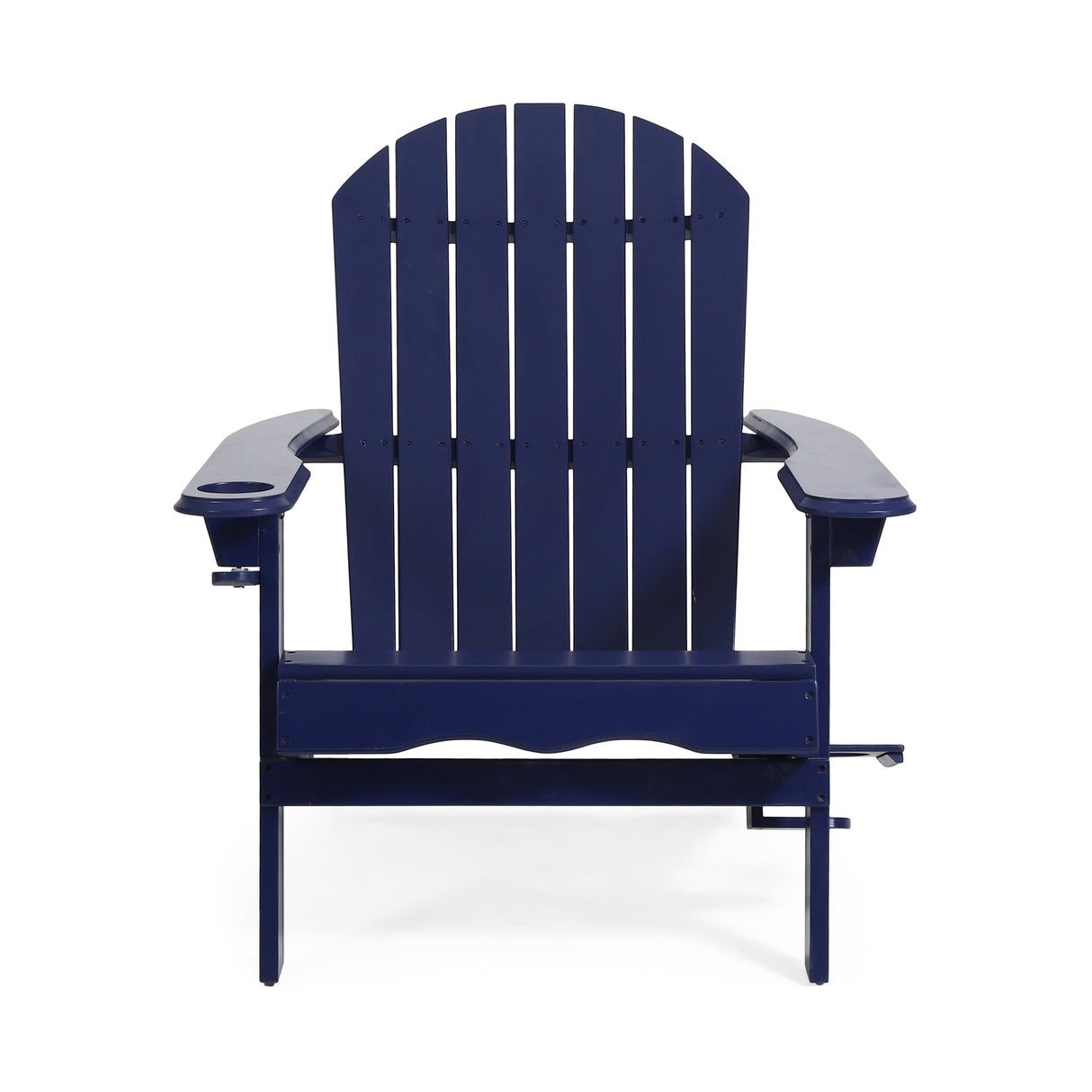 Zenithia Outdoor Foldable Adirondack Chair with 2 Cup Holders, Blue