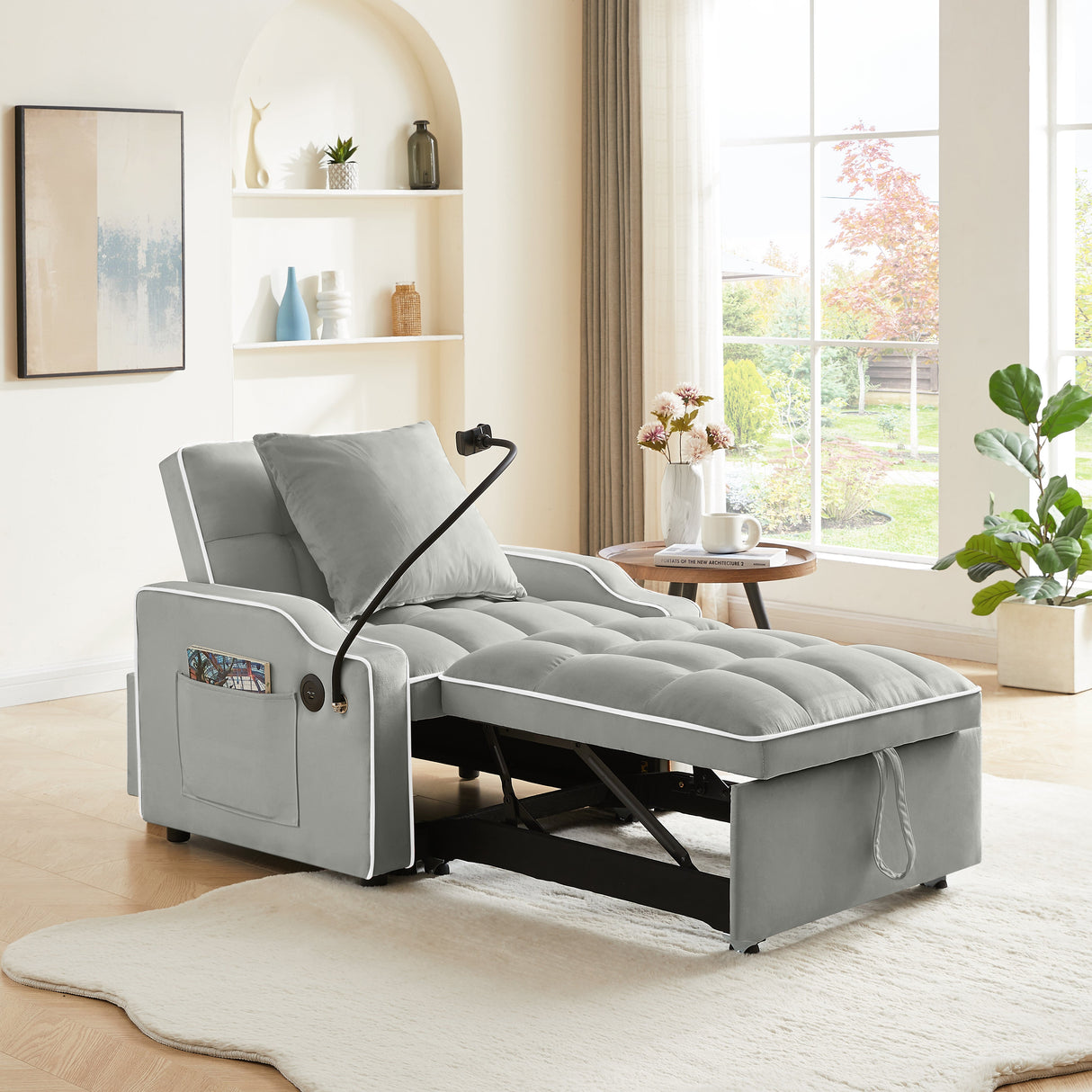 Sleeper Sofa Chair Bed - 3 In 1 Convertible Sofa