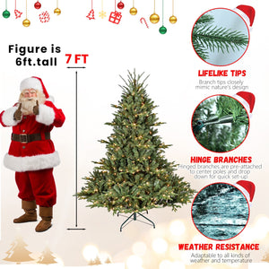 9FT Full-Shape Christmas Tree with 1100 UL Lights