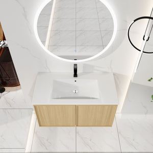 Floating Bathroom Vanity With Sink Combo