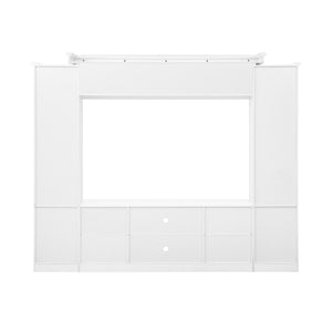 All-In-One TV Stand With Bookcase For TVs Up To 65"