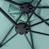 14.8 Ft Double Sided Outdoor Umbrella Rectangular Large Light Green