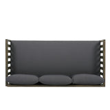Claremont 3-seater day bed, dark grey