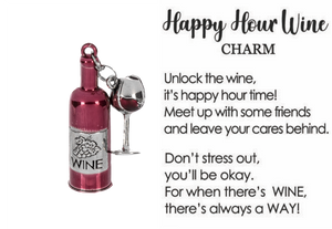 Happy Hour Wine Charm - Red Wine