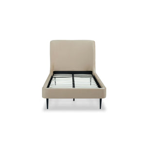 Heather - Upholstered Bed With Curved Headboard
